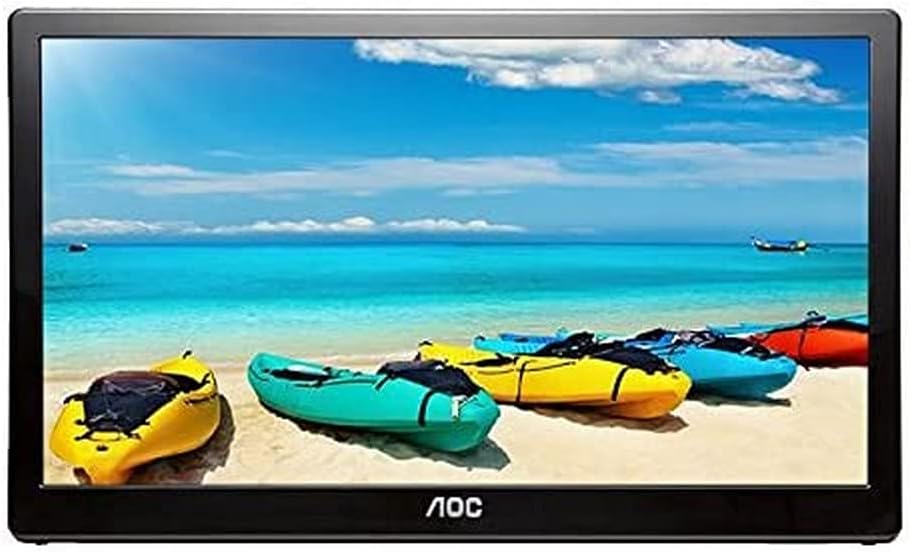 15.6-Inch Portable LED Monitor Black F893243