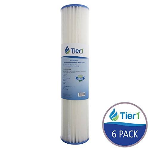 20 x 4.5 Pleated Polyester Sediment Water Filter 6 Pack V26532