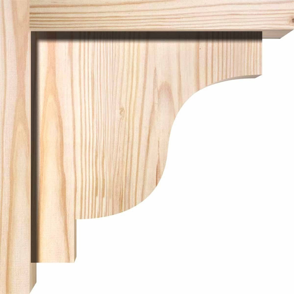 Douglas Fir Newport Smooth Corbel with Backplate G809266