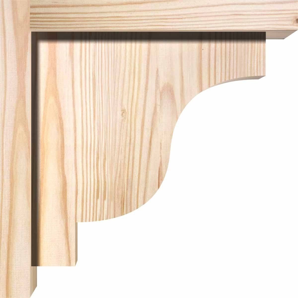 Douglas Fir Newport Smooth Corbel with Backplate G809266