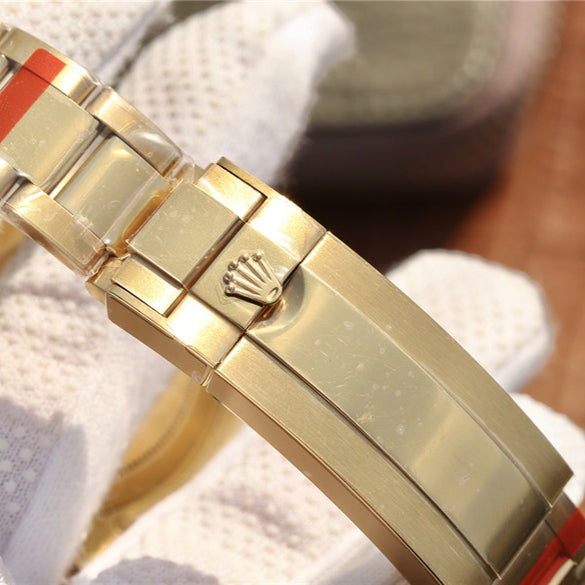 Golden Blue Red Diamond Black Dial 40mm X5962