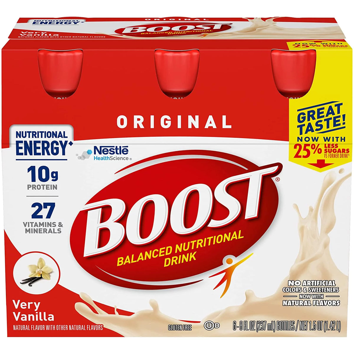 Vanilla Nutritional Drink, 8 oz, 6-CT (Pack of 2) M9573