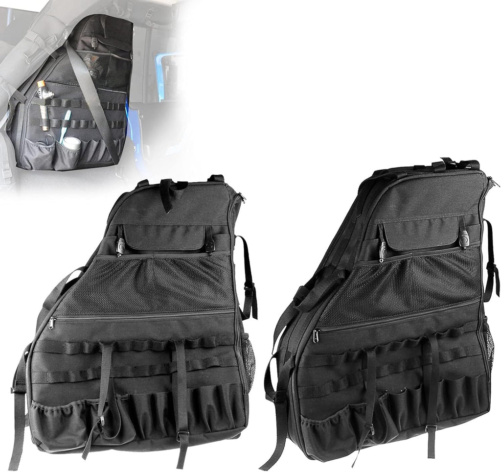 Roll Bar Storage Bag with Multi-Pockets for Jeep Wrangler JKU 4 Doors P197424