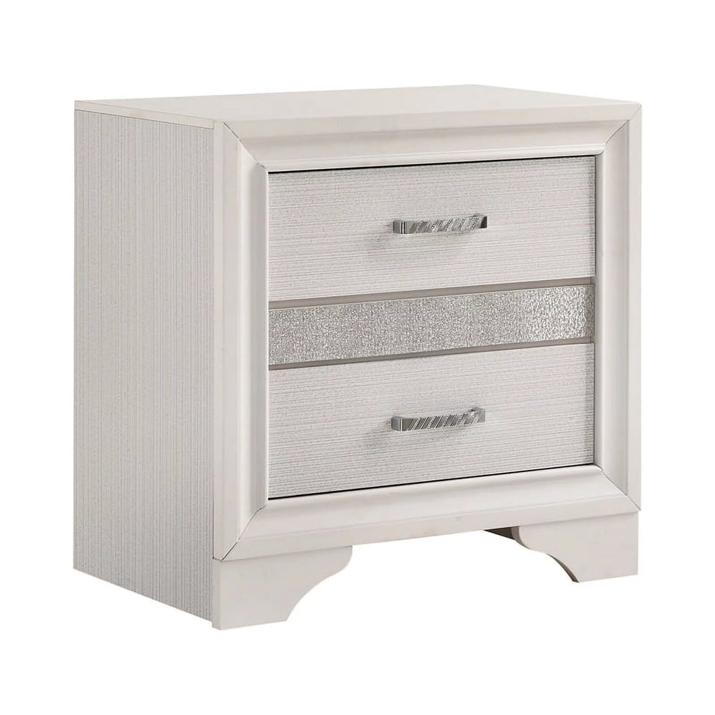 White 4-piece Twin Storage Wood Bedroom Set R922
