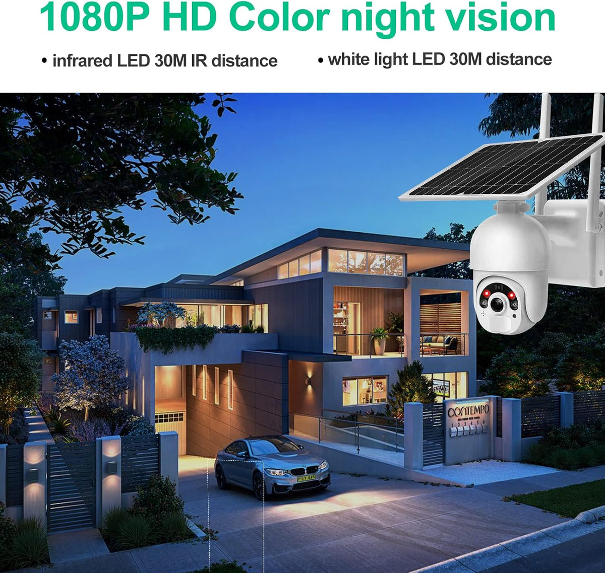 1080P PTZ Security Camera with 14400mAh Battery L81825