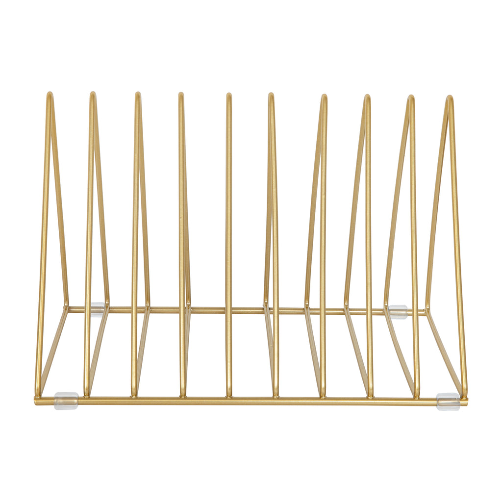 Gold Metal Magazine File Holder H56671