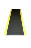 Anti-Fatigue Mat Black with Yellow Borders 4 ft. x 4 ft. x 0.63 in. W15364