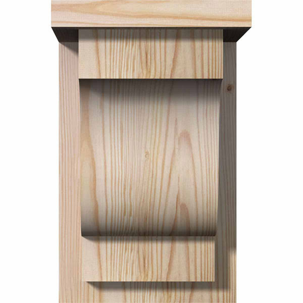 Douglas Fir Newport Smooth Corbel with Backplate G809266