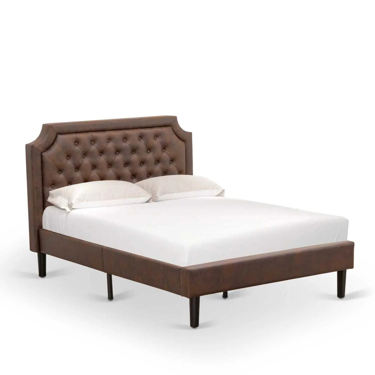 2 Pieces Wooden Full Bedroom Set in Brown G614174