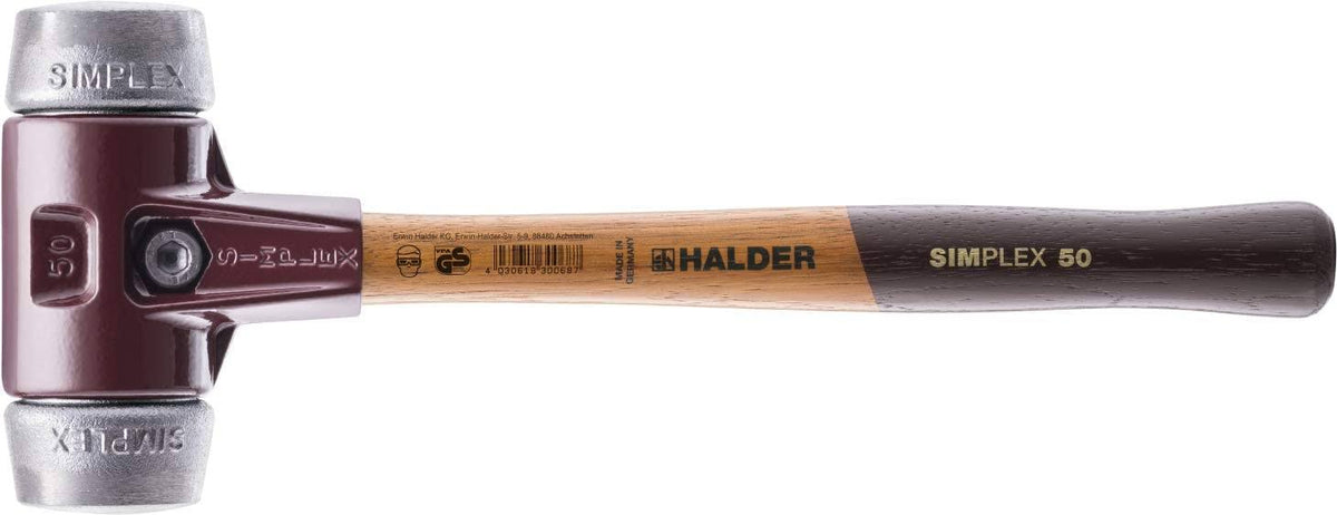 2.36 inch 68.78 oz Mallet with Aluminum Inserts and Cast Iron Housing R236868