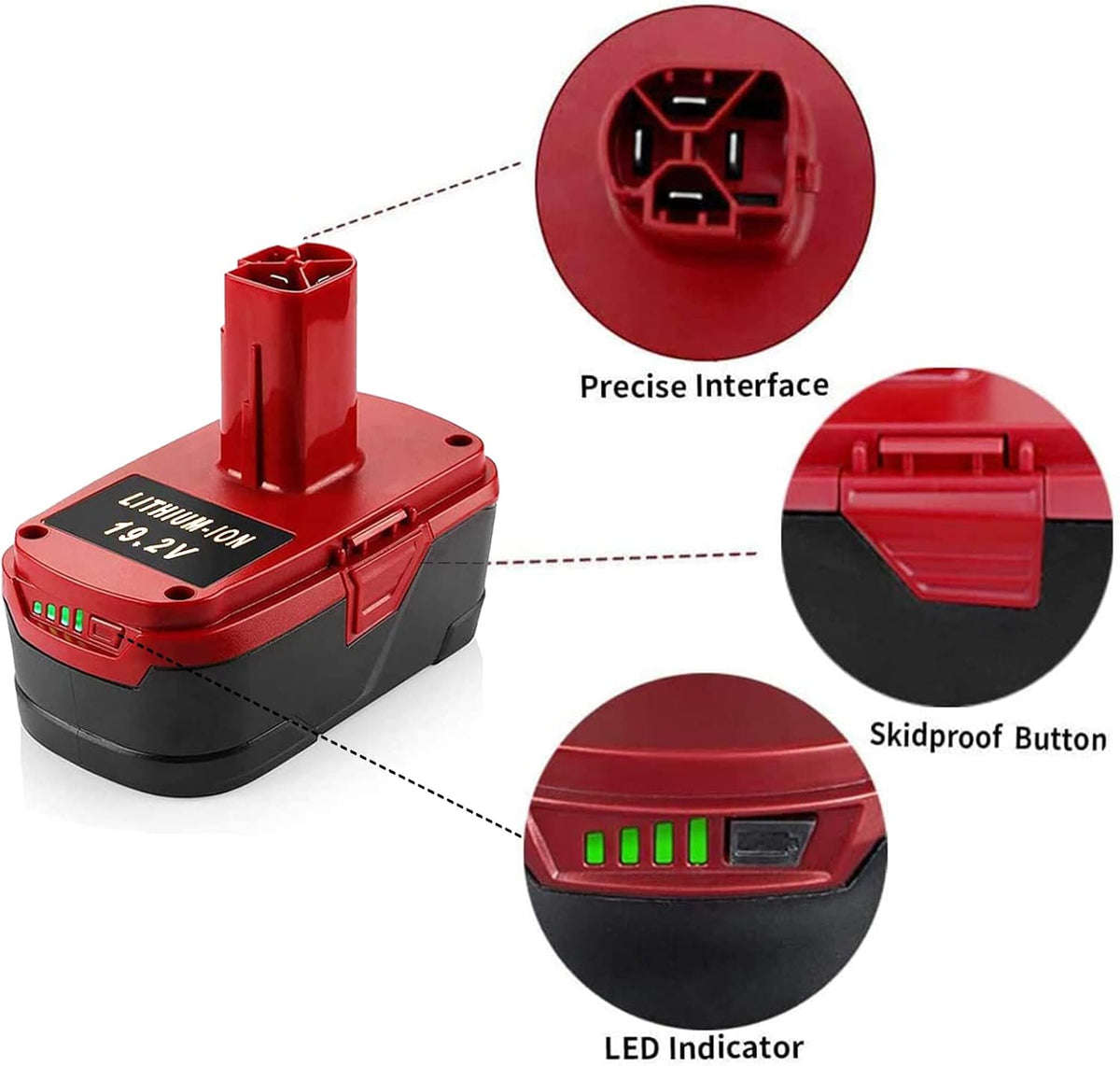 2Pack 19.2V 5.0Ah Battery W2934