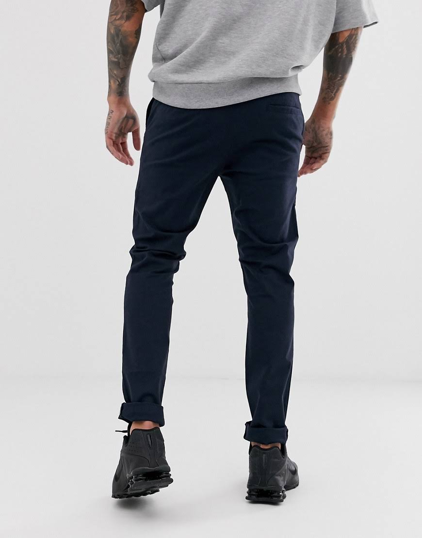 2-Pack Skinny Chinos in Khaki and Navy K847