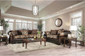 Brown Chenille Sofa and Loveseat M1270