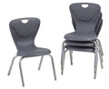 Gray Contour Swivel Glide Chair 4-Pack L731