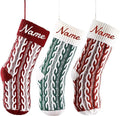 18.5'' Burlap Plaid Christmas Stockings 1-Pack Q80714