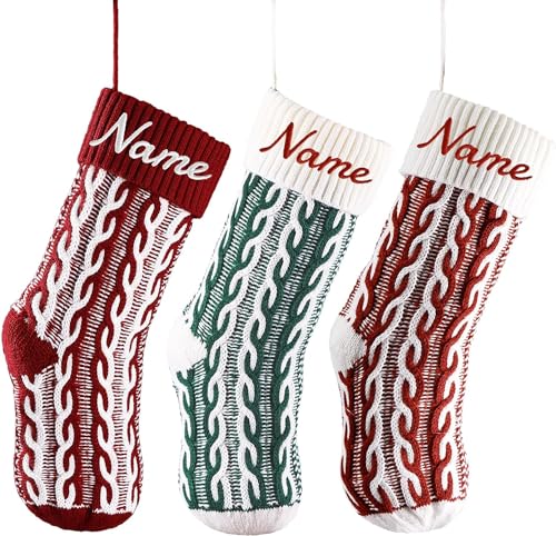 18.5'' Burlap Plaid Christmas Stockings 1-Pack Q80714
