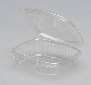 8 oz Clear RPET Plastic Rectangle Food Container M28168