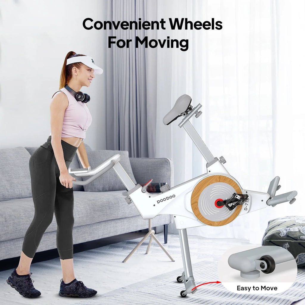 Indoor Cycling Bike Belt Drive Magnetic Stationary Exercise Bike 350lb D834502
