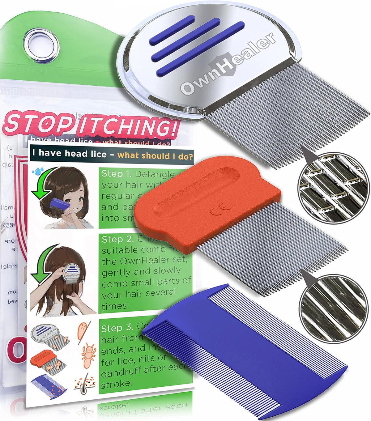Professional Lice Comb Kit Z64739