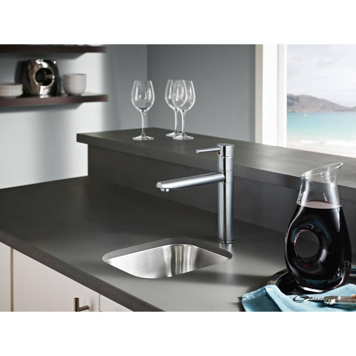 Arctic Stainless Single Handle Kitchen Faucet G7159