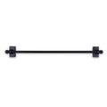 Black Adjustable Magnetic Curtain Rod U458570