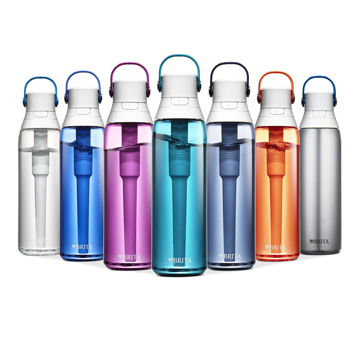 26oz Leak Proof Filtered Water Bottle with Straw P533318