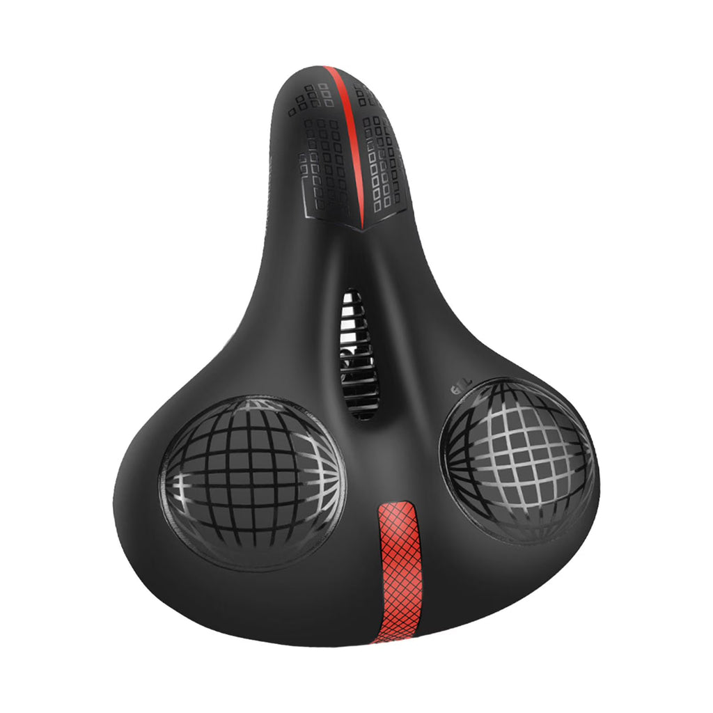 Black and Red Padded Bike Seat Cushion G444
