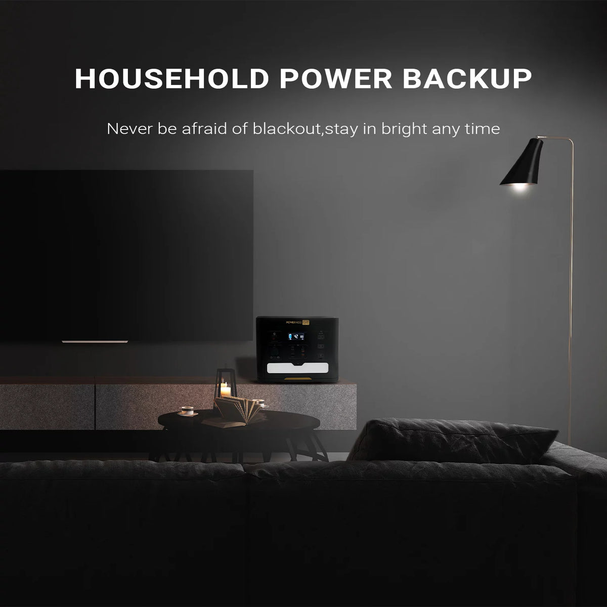 Portable Power Station 1536Wh LiFePO4 with 1500W AC Outlets P47807