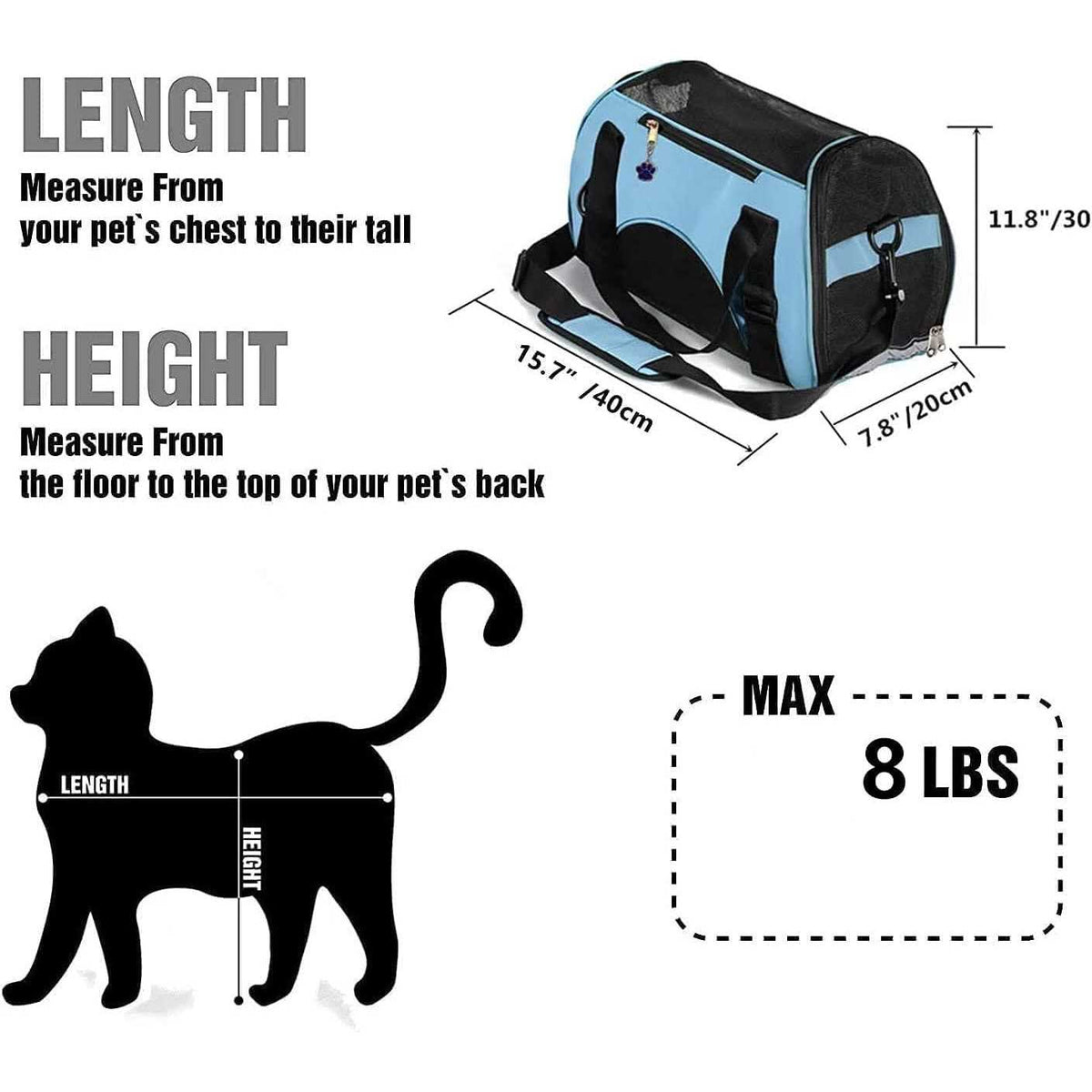 Soft-Sided Pet Travel Carrier F8044