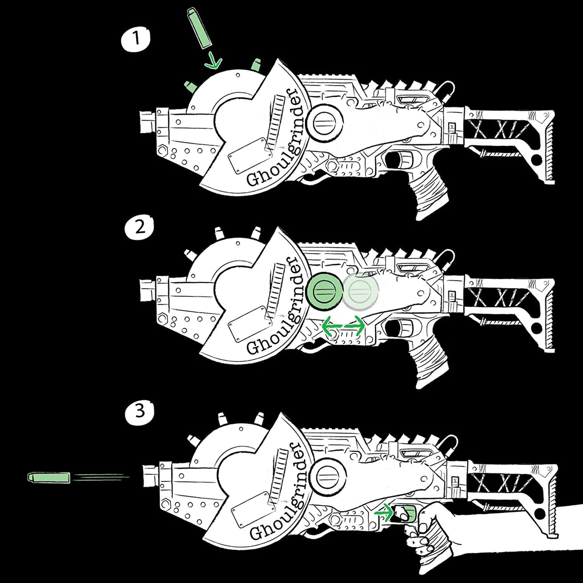 10-Dart Rotating Blaster with 10 Darts C68193