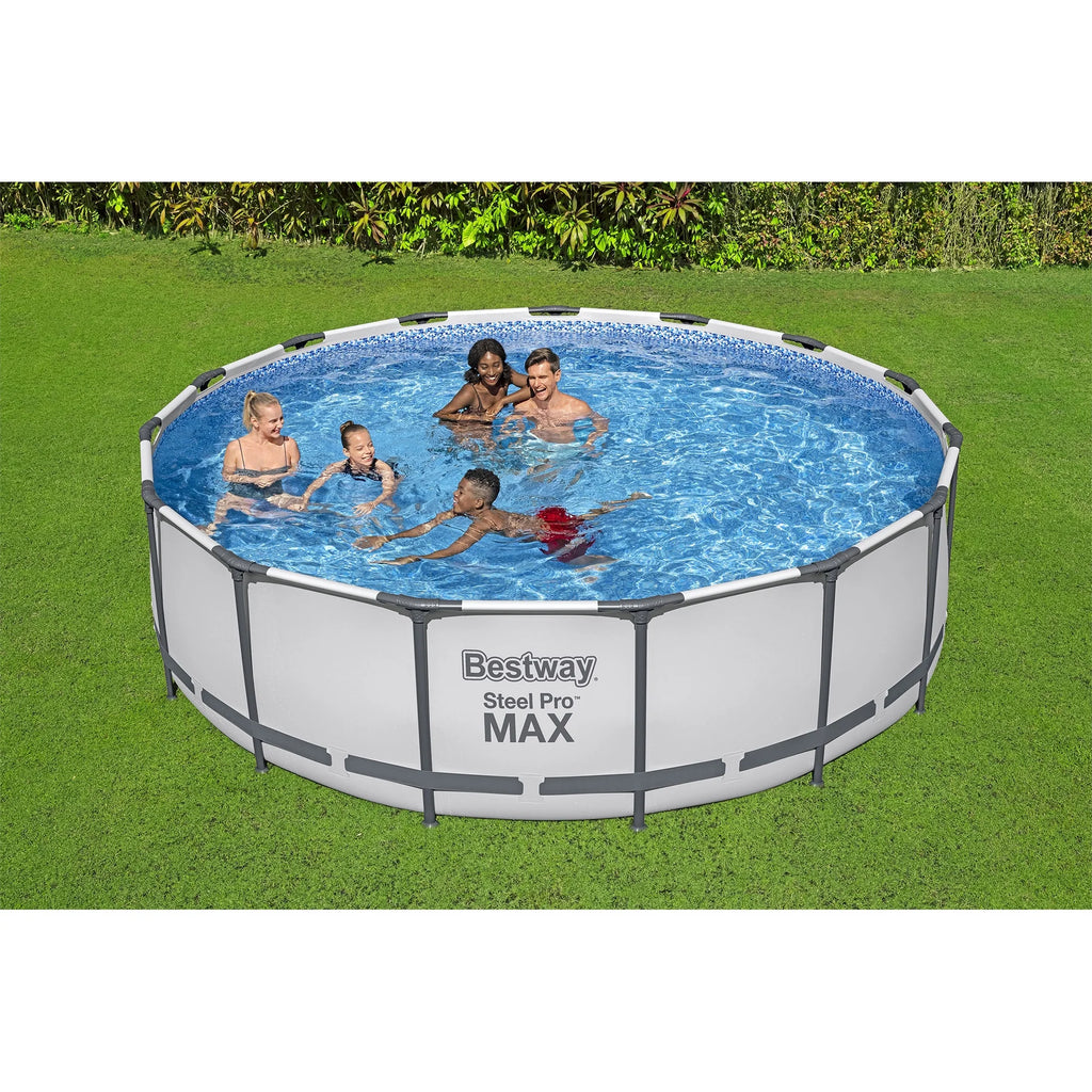 15' x 48 Round Above Ground Swimming Pool Set W499549