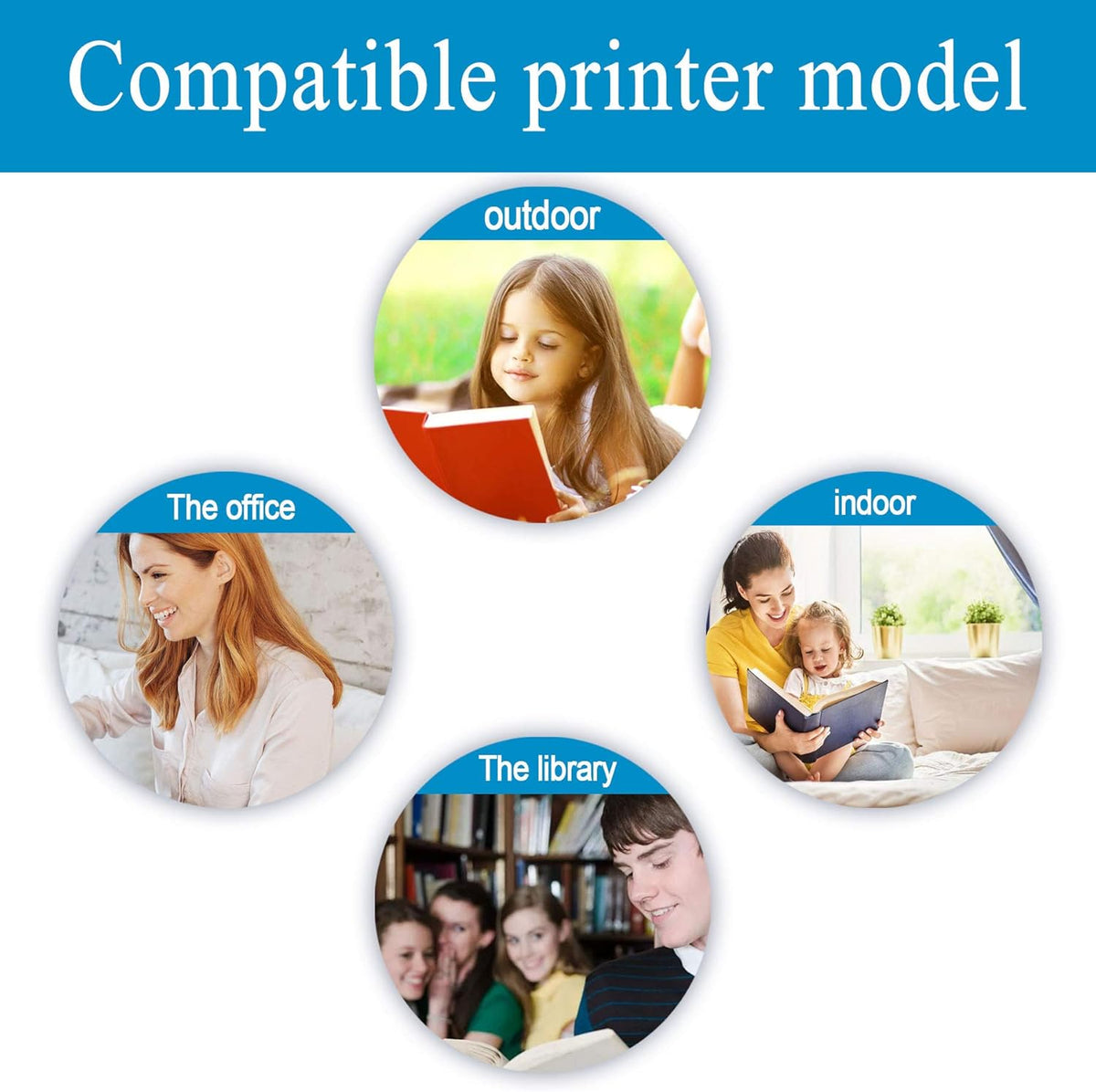 Black Toner Cartridge 36A Replacement for HP Printer J229
