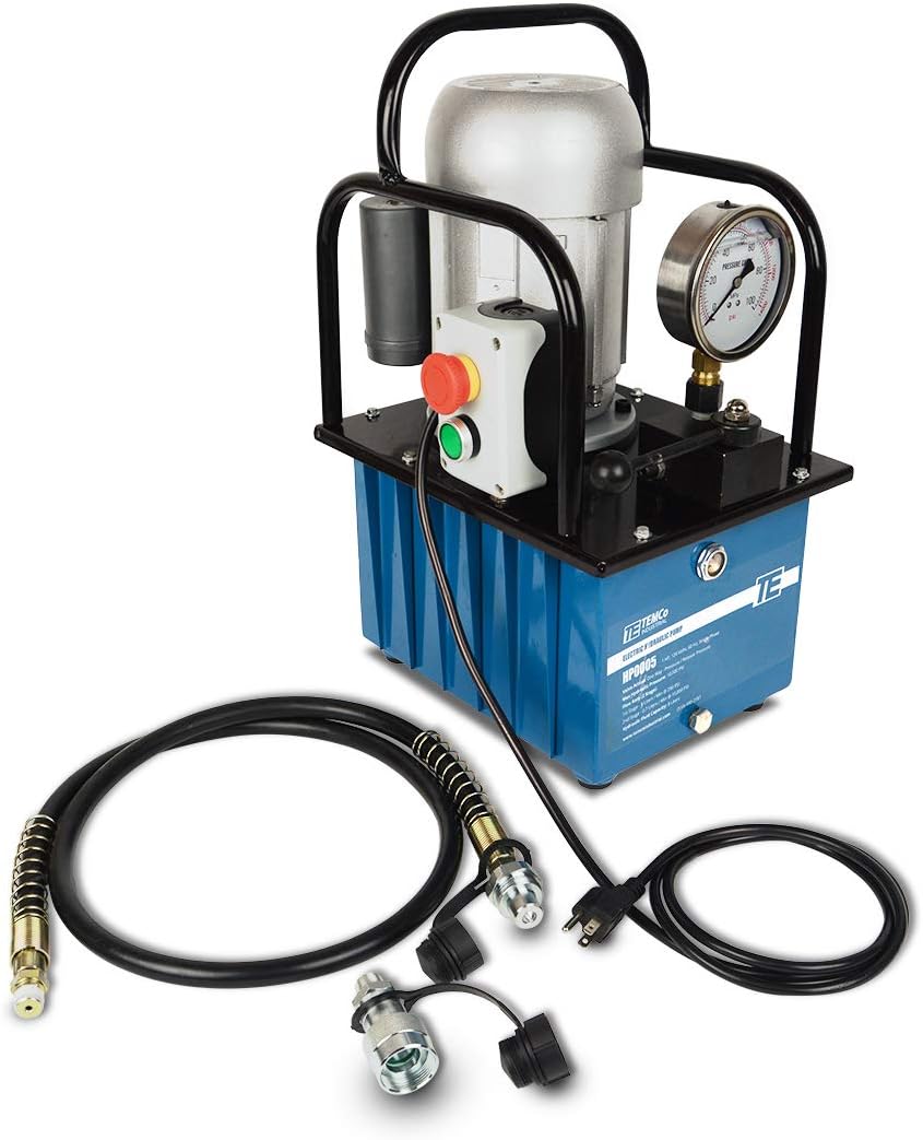 Electric Hydraulic Pump Power Pack Unit 2 Stage Single Acting 110v 10k psi 488 Cubic in Capacity B284828