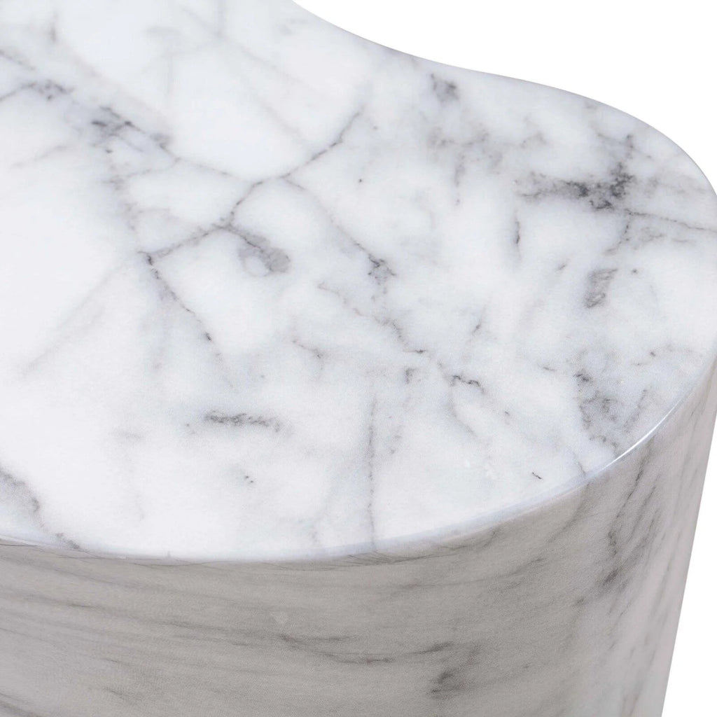 White Marble Side Table Q96221