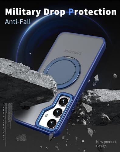 Purple Magnetic Kickstand Phone Case for Samsung Galaxy S22/S23 Ultra V624676