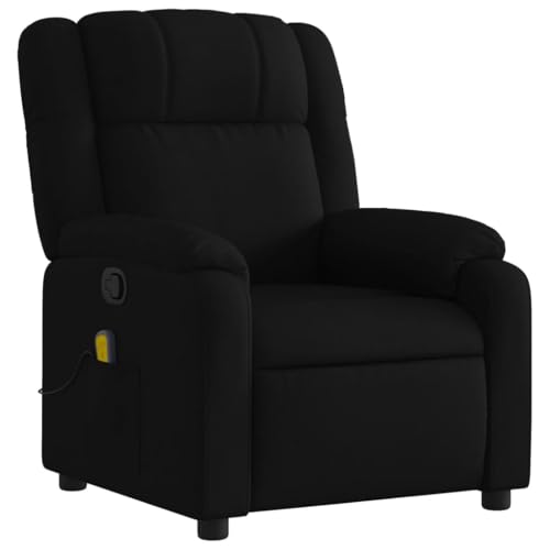 Black Fabric Massage Recliner Chair with 6Point Vibration Massage Z578