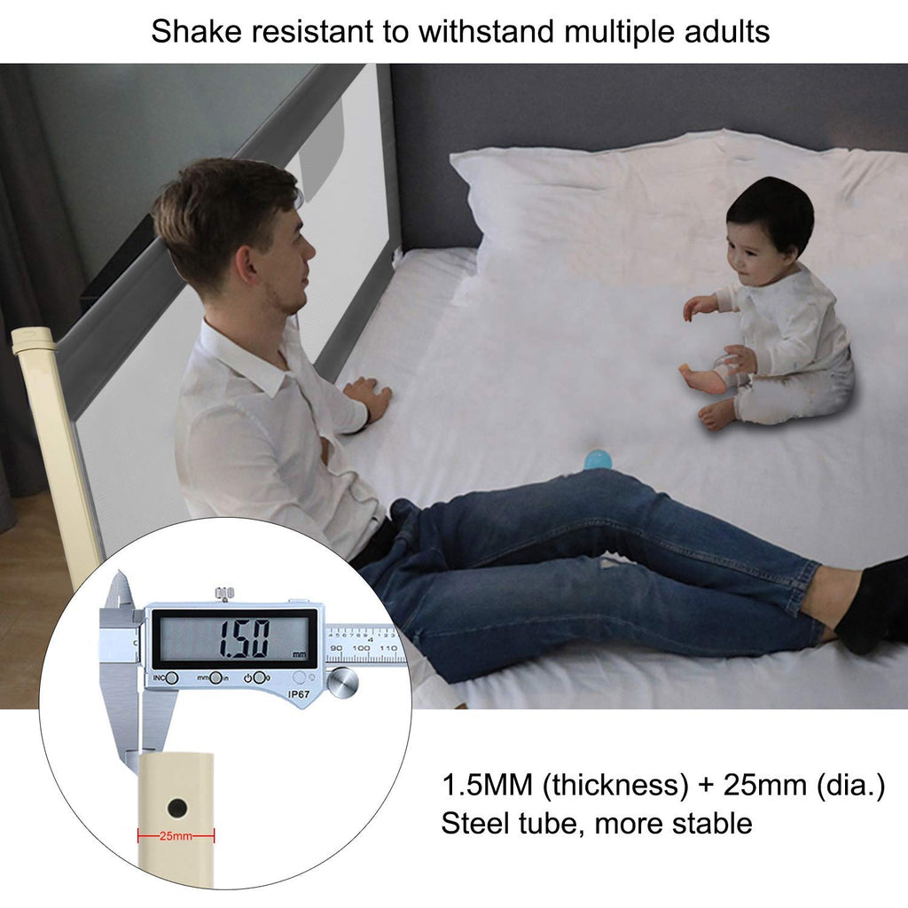 Toddler Bed Rail Guard with Double Lock J301022