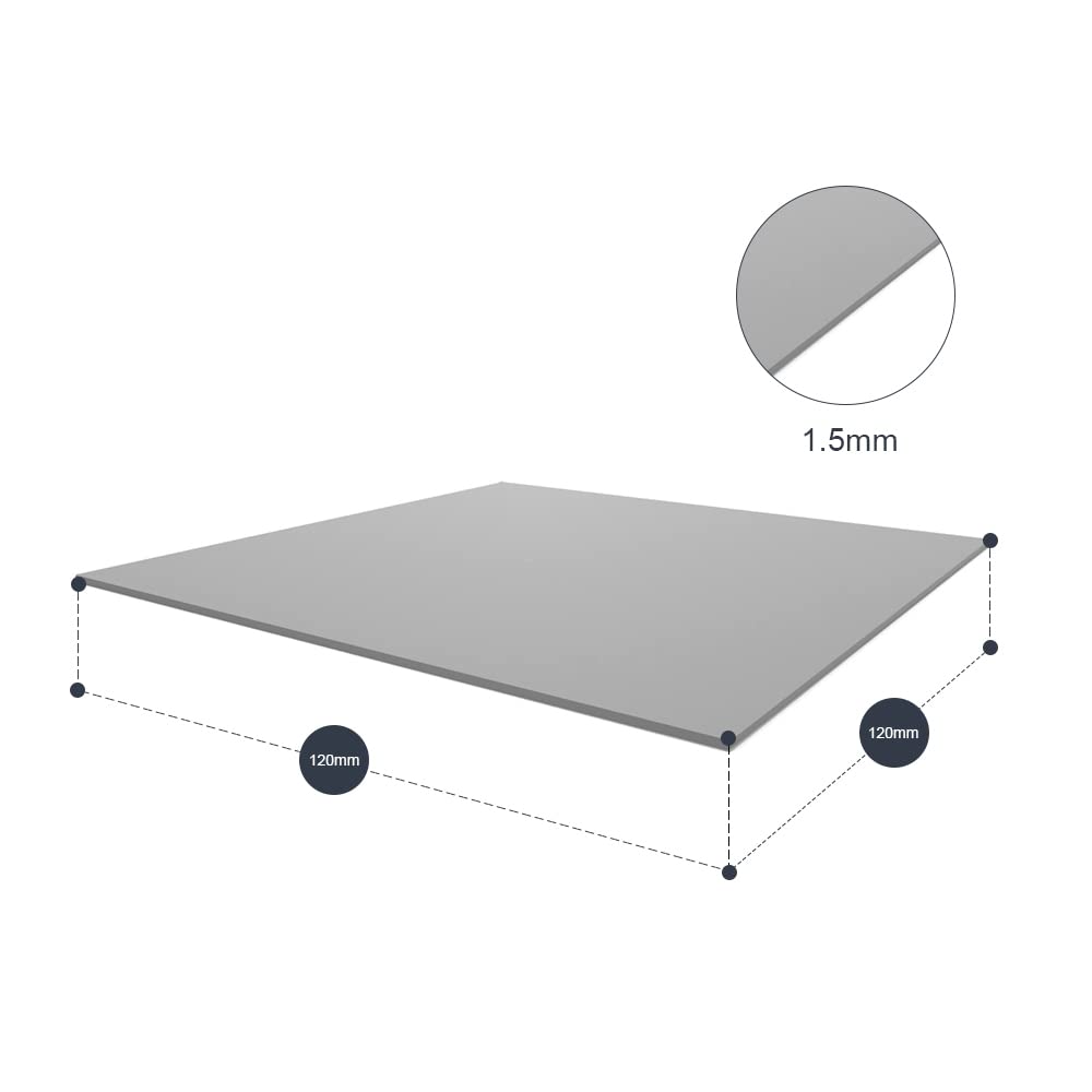 Thermal Pads 120x120x1.5 mm 12.8W/mK Silicone Pad Pack of 2 J10805
