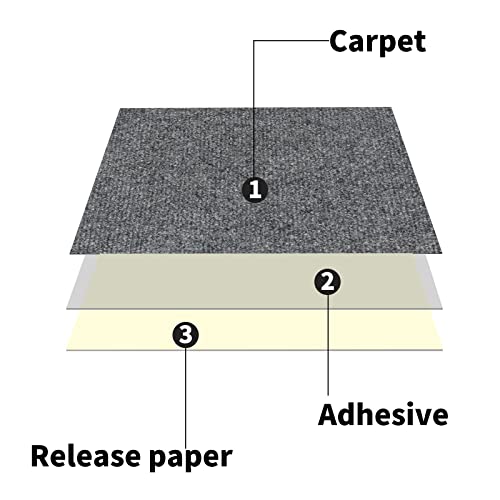Self Adhesive Carpet Tiles 12" x 12" 12 Tiles Per Carton S96136
