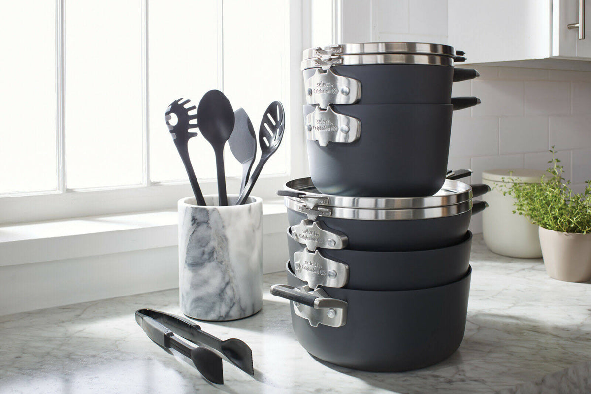 14 Piece Hard-Anodized Nonstick Cookware Set K879