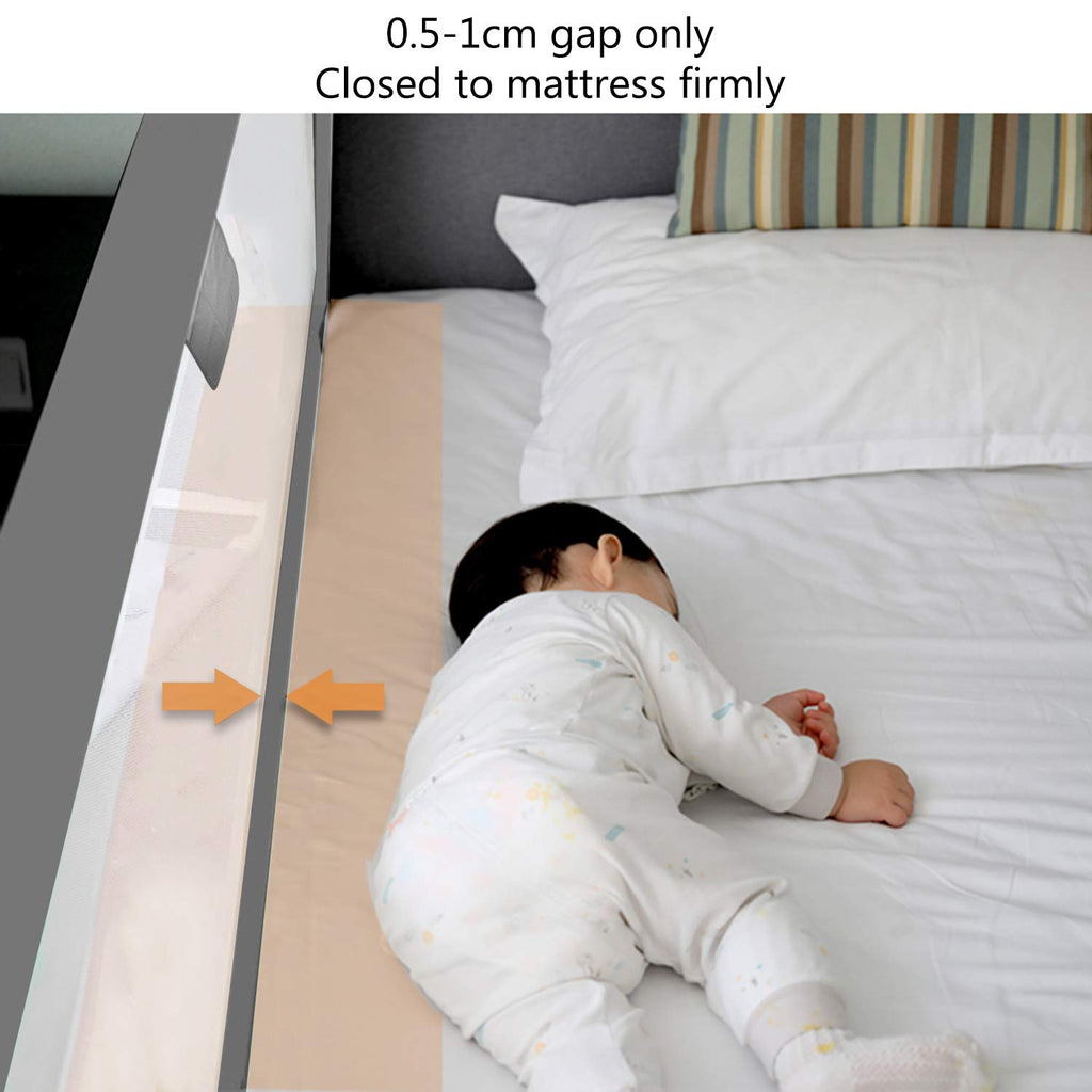 Toddler Bed Rail Guard with Double Lock J301022