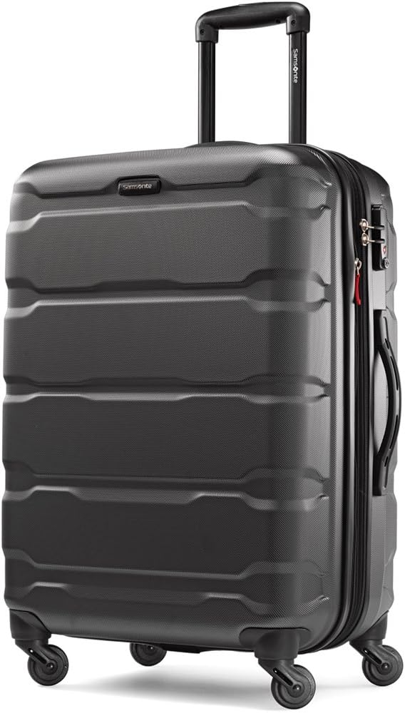 Black Hardside Spinner 2-Piece Luggage Set 24 Inch and 20 Inch W9005