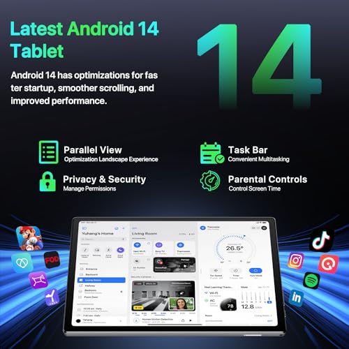10 inch Android 14 Tablet Octa-Core 10GB RAM 64GB ROM 6000mAh Battery J31467