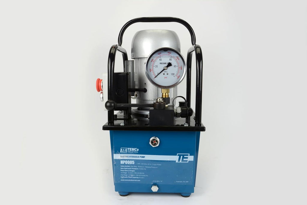 Electric Hydraulic Pump Power Pack Unit 2 Stage Single Acting 110v 10k psi 488 Cubic in Capacity B284828