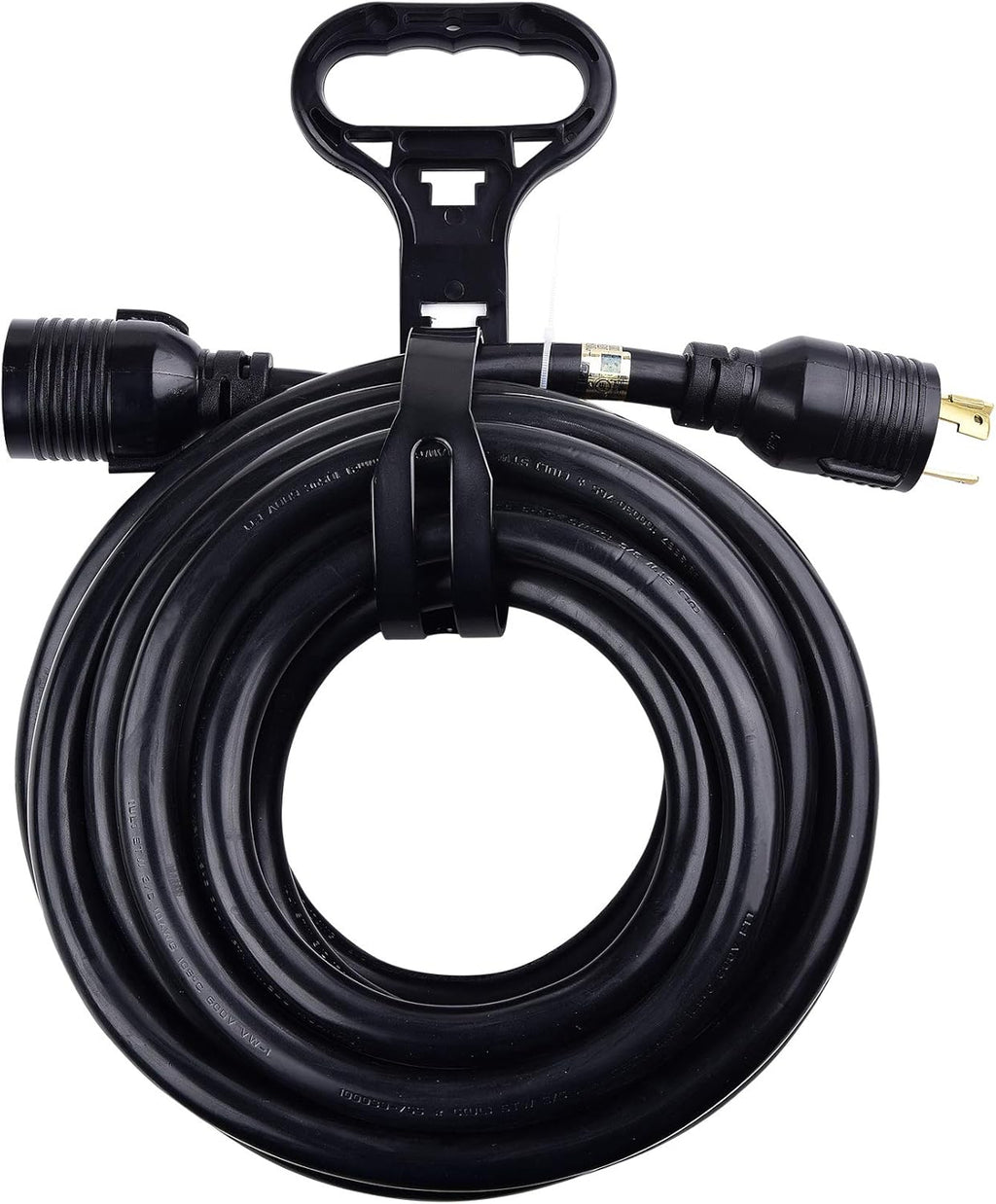 3 Prong 30 Amp Locking Generator Extension Cord 25 ft with Carry Strap T403290