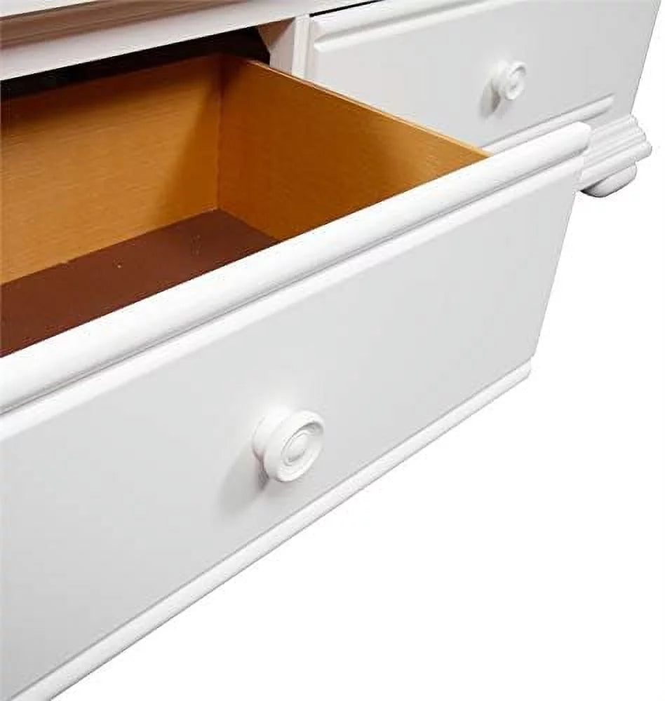 King Storage Bed in Oyster White H655