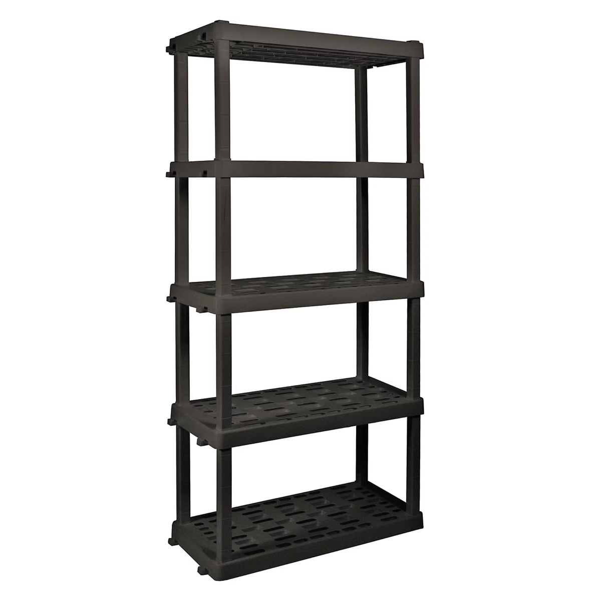 5-Tier Shelving Unit, Black, Pack of 4 H9119