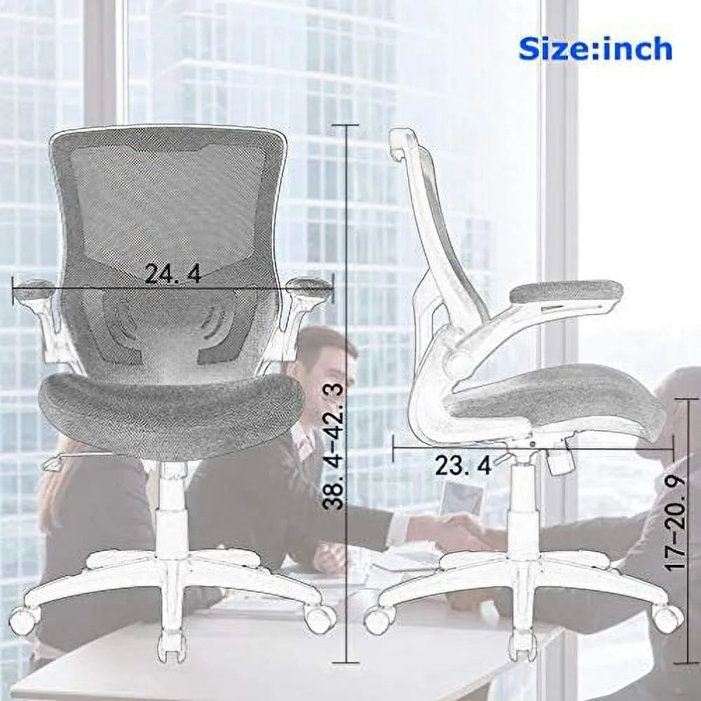 Black Mesh Ergonomic Office Chair with Lumbar Support M88115