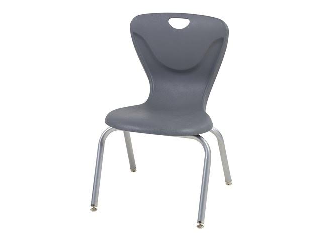 Gray Contour Swivel Glide Chair 4-Pack L731