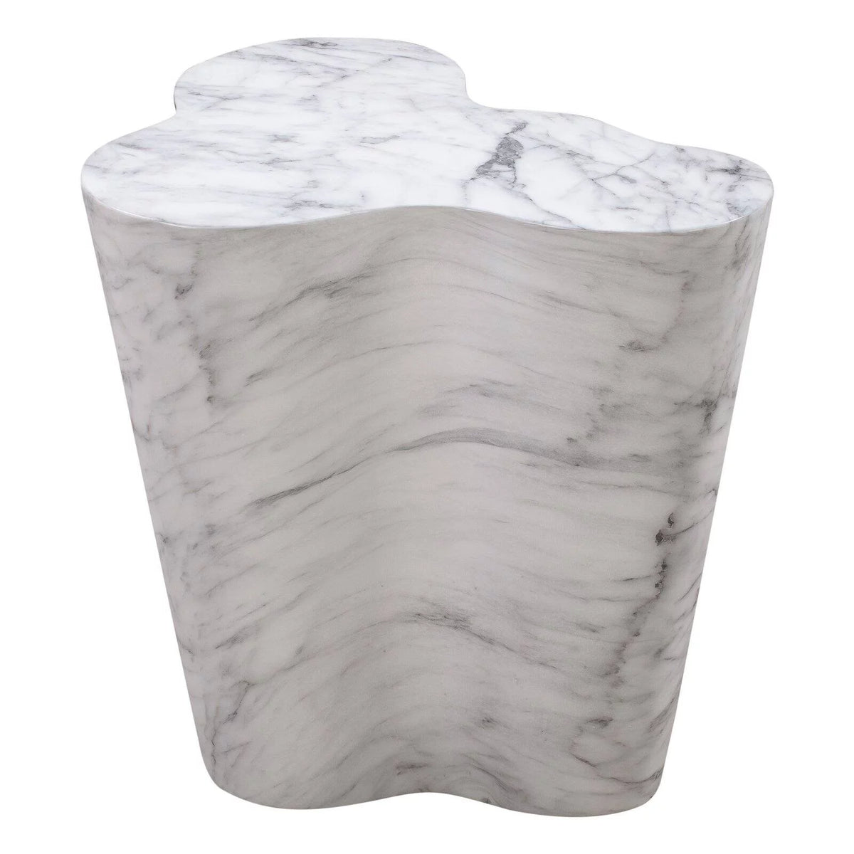 White Marble Side Table Q96221